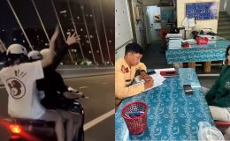 Cái kết xứng đáng cho 3 cô gái ‘tống 3’ trên SH rồi buông 2 tay ở cầu Ba Son