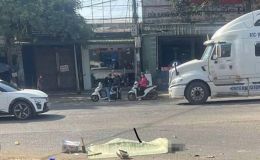 Hiện trường đau lòng vụ người phụ nữ tử vong tại chỗ sau cú va chạm với xe tải