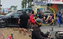 Kinh hãi ô tô tông liên hoàn 5 xe máy: Nhiều người cấp cứu, tài xế xe ôm bị cuốn vào gầm đẩy đi 10m
