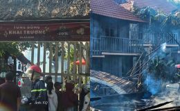 Vừa mở cửa đón khách chưa lâu, quán cà phê ở Đà Nẵng bất ngờ cháy rụi: Hiện trường tan hoang 