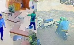 Hình ảnh 2 tên cướp ngân hàng ở Gia Lai trên đường bỏ trốn, hé lộ manh mối quan trọng về nghi phạm