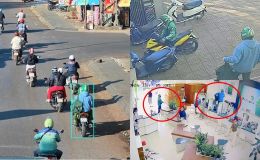 Vietcombank thông tin về vụ cướp tại phòng giao dịch ở Gia Lai, hình ảnh gần nhất của 2 nghi phạm