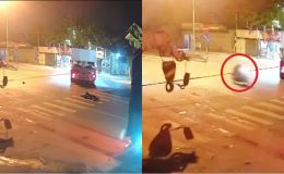 Nam thanh niên tử vong tại chỗ vì vướng dây cáp nối 2 xe cẩu, camera ghi lại hình ảnh gây ám ảnh