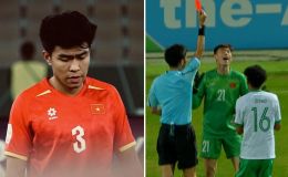 Phạm Lý Đức nhận thẻ đỏ tai hại, U23 Việt Nam thiết lập kỷ lục 'đáng xấu hổ' ở VCK U23 châu Á