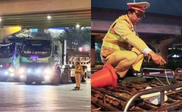 Hà Nội: Xử lý loạt tài xế xe tải bấm còi hơi giữa đêm gây náo loạn, lý do đưa ra khó chấp nhận