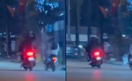 Hà Nội: Nhóm thanh niên kẹp 3 ném bóng nước vào người đi đường, camera ghi lại hành vi gây phẫn nộ