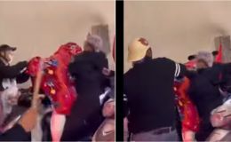 Clip nhóm thanh niên ‘đi bão’ trùm chăn, cờ Tổ quốc để quấy rối, hành hung phụ nữ gây phẫn nộ