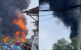 Vụ cháy lớn ở TP.HCM khiến 8 hộ dân lân cận hú vía: Hiện trường cột khói cao chục mét gây ám ảnh