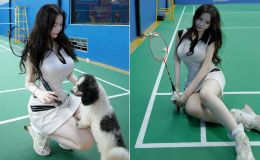 Hot girl 'đốt cháy' sân cầu lông với thân hình nóng rực, anh em đồng loạt rủ nhau bỏ pickleball