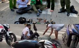 TP.HCM: Nghẹt thở giây phút khống chế 2 thanh niên trộm chó, 'cả gan' xịt hơi cay vào Công an