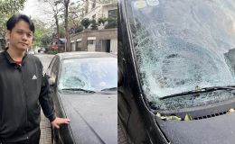 Diễn biến vật thể lạ rơi từ chung cư cao tầng ở Hà Nội khiến ô tô vỡ kính, cư dân không khỏi bất an