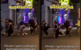 Chấn động clip nhóm người Việt dùng hung khí tấn công du khách nước ngoài tại Nha Trang