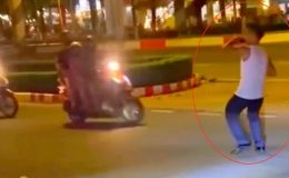 Lời khai Việt kiều Mỹ vừa về nước lôi loa kẹo kéo ra nhảy nhót giữa đường đông xe