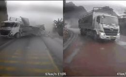 Lý do xe tải đánh võng né 4 phương tiện trước khi lật ngang ở đèo Đá Trắng, hé lộ tình hình tài xế