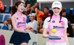 Em Kim gây sốt với nhan sắc thăng hạng, vẫn bị chỉ trích vì kỹ năng pickleball thua xa Hiền Hồ