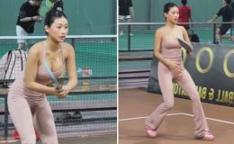 Khoe đường cong trên sân pickleball lúc nửa đêm, Louis Phạm gây tranh cãi với trang phục khó hiểu