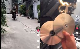 Phẫn nộ cảnh thanh niên nẹt pô, bốc đầu xe máy để ‘câu view’ quảng cáo tiệm độ xe