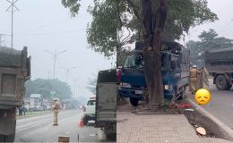 Thêm góc camera khác vụ CSGT bị đâm tử vong ở Thái Nguyên, ám ảnh cú đánh lái tử thần của xe tải