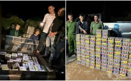 Khui bí mật trên khoang ‘tàng hình’ của xe bán tải, gần 200 kg pháo lậu được giấu tinh vi ra sao?