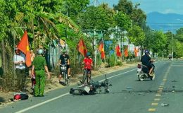 Hiện trường tan nát vụ va chạm nghiêm trọng giữa hai xe máy ở Lâm Đồng khiến 2 người tử vong