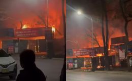 Hiện trường cháy cơ sở sửa xe máy trong đêm mùng 2 Tết ở Hà Nội, thống kê thiệt hại? 