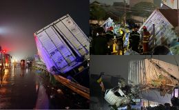 Camera ghi lại khoảnh khắc xe tải vượt đường sắt ở Hà Nội, bị tàu tông văng 100m, tài xế tử vong tại chỗ