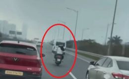 Cái kết cho nữ sinh viên Hà Nội đi xe máy vào đường cao tốc, bị người dân quay phim gửi công an