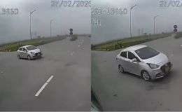 Hà Nội: 2 vợ chồng thương vong trên đường đi thăm con gái mới sinh, camera ghi lại diễn biến sự việc