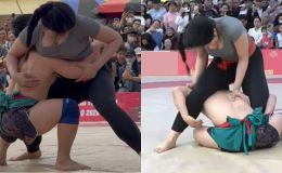 Hot girl Anh Thơ đấu vật với nhà vô địch SEA Games: Màn đụng chạm gây tranh cãi, cần ‘luật riêng’?