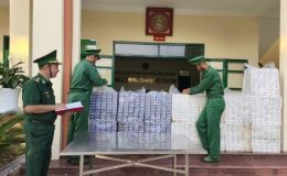 Biên phòng Hà Tiên phát hiện và thu giữ 7.500 bao thuốc lá ngoại không rõ nguồn gốc