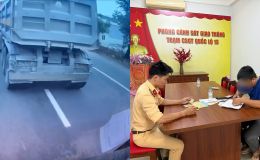 Danh tính tài xế xe ben che biển số, chèn ép ô tô trên quốc lộ, nhận mức phạt nghiêm khắc 