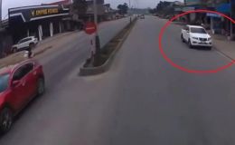 Hà Tĩnh: Nữ tài xế đi ô tô ngược chiều bị người dân ghi hình, chính thức nhận mức phạt nặng