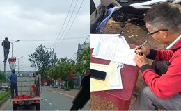 Lý do xe biển xanh chở người ‘làm xiếc’ trên quốc lộ, tài xế chính thức bị xử phạt