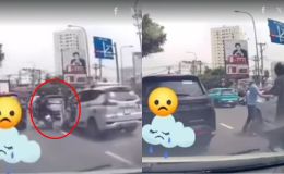 TP HCM: Camera ghi lại cảnh tài xế ô tô mở cửa xe bất cẩn, gây tai nạn rồi cố tình bỏ chạy