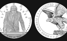 Đồng xu kỷ niệm 250 năm nước Mỹ sẽ mang hình Donald Trump