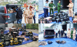 Tuyên Quang: CSGT tóm gọn 2 xe chở hơn 2 tấn thực phẩm không rõ nguồn gốc