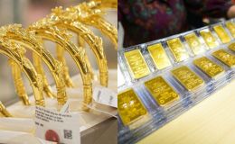 Giá vàng hôm nay 22/3: SJC, PNJ, Bảo Tín đồng loạt giảm mạnh nhất, vàng thế giới xuyên mốc 4.500 USD