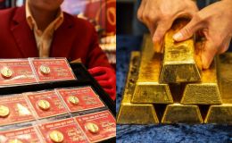 Giá vàng hôm nay (trưa 24/3) biến động: SJC vượt 167 triệu/lượng, vàng thế giới giảm, chênh lệch duy trì mức cao