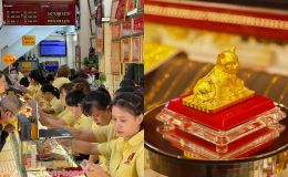 Giá vàng chốt phiên 28/3 quay đầu sau 3 tuần, SJC và vàng nhẫn tăng, giá vàng thế giới tiến sát 4.500 USD