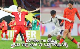 Đội hình xuất phát U23 Việt Nam vs U23 Thái Lan hôm nay 28/3 - Trực tiếp CFA Team China 2026