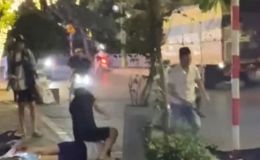 Hà Nội: Nhóm người đi ô tô ngược chiều còn hung hăng chặn đường, đánh nam sinh phải cấp cứu