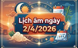 Lịch âm ngày 2/4/2026? Chi tiết về giờ tốt – xấu hôm nay và 5 việc cần làm để đón may mắn, tài lộc