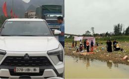 Vụ cô gái để ô tô trên cầu Rỏi rồi nhảy sông: Xuất hiện clip có người ứng cứu nhưng nạn nhân vẫn chìm xuống