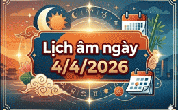 Lịch âm ngày 4/4/2026: Chi tiết ngày tốt – xấu, giờ hoàng đạo, hướng xuất hành phù hợp cho dịp quan trọng