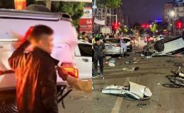 Diễn biến mới vụ xe Lexus tông liên hoàn 5 ô tô ở Hà Nội, tài xế đối mặt trách nhiệm pháp lý