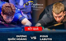 Kết quả Dương Quốc Hoàng vs Pijus Labutis - Giải Vô địch Thế giới 8 bi 2026: Ngược dòng ngoạn mục