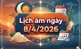 Xem lịch âm ngày 8/4/2026: Thông tin chi tiết ngày tốt xấu, giờ đẹp và hướng xuất hành chính xác