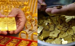 Giá vàng hôm nay 8-4 đảo chiều giữa hai thị trường, vàng SJC và nhẫn 9999 giảm, chênh lệch tiếp tục nới rộng