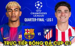 Trực tiếp bóng đá Barca vs Atletico Madrid 2oh00 ngày 9/4 - Link xem Cúp C1 Champions League FullHD