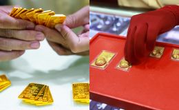 Giá vàng chốt phiên 11/4: SJC và vàng nhẫn 9999 giảm, giá vàng thế giới giữ mốc, thị trường chờ tín hiệu từ Fed